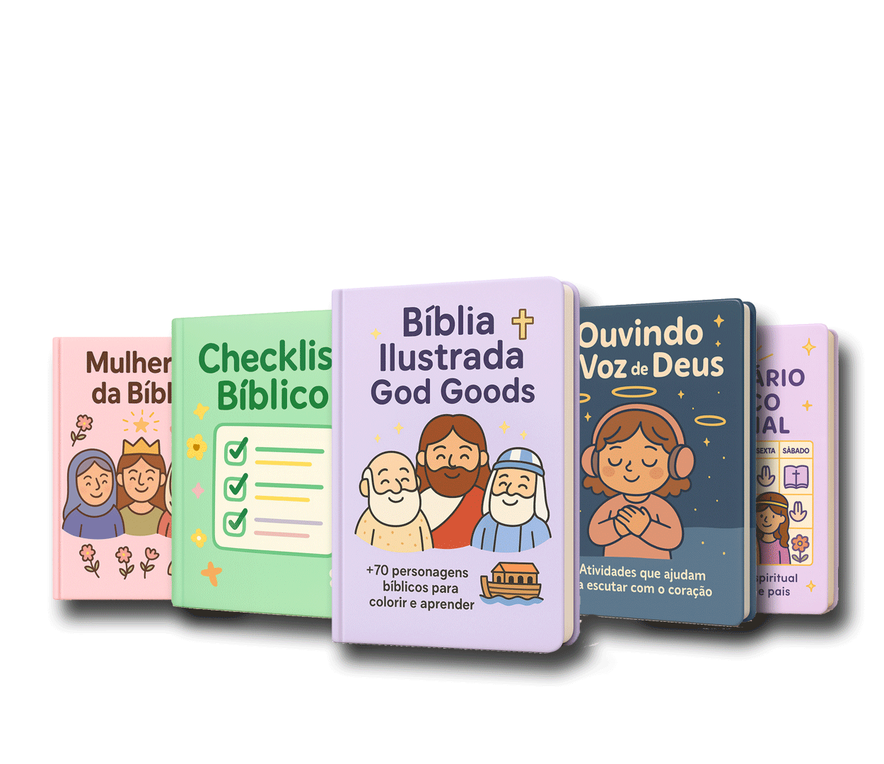 Coleção de livrinhos de histórias bíblicas